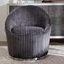 1_Uttermost Crue Fluted Gunmetal Chenille Swivel Chair