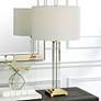 Uttermost Crystal Column 28" High Table Lamp