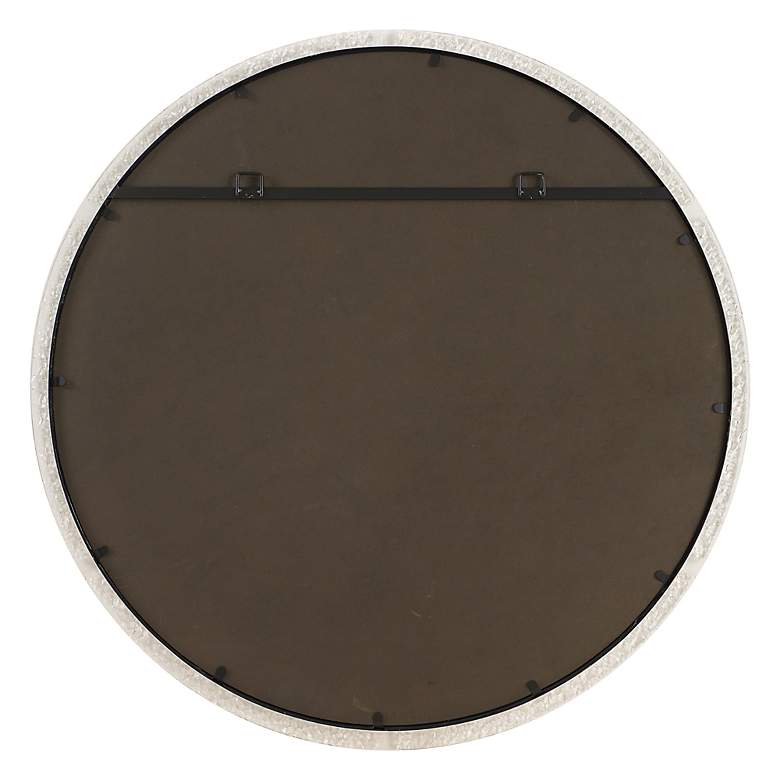 Image 6 Uttermost Crystalline Black 37 3/4" Round Wall Mirror more views