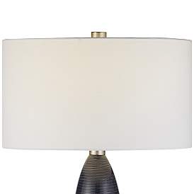 Image4 of Uttermost Cullen 35" Blue-Gray Ceramic Table Lamp more views