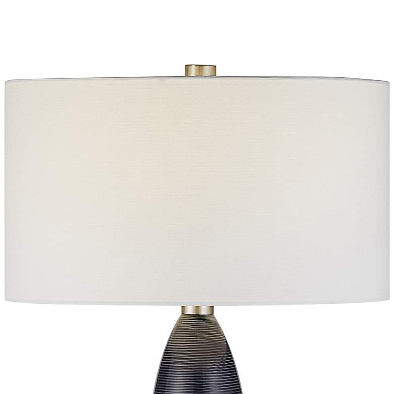 Image 4 Uttermost Cullen 35" Blue-Gray Ceramic Table Lamp more views