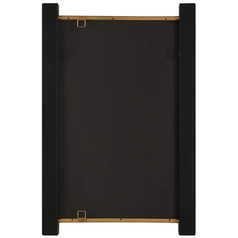 Image 5 Uttermost Cunene 39 1/4" High Black Metal Wall Mirror more views