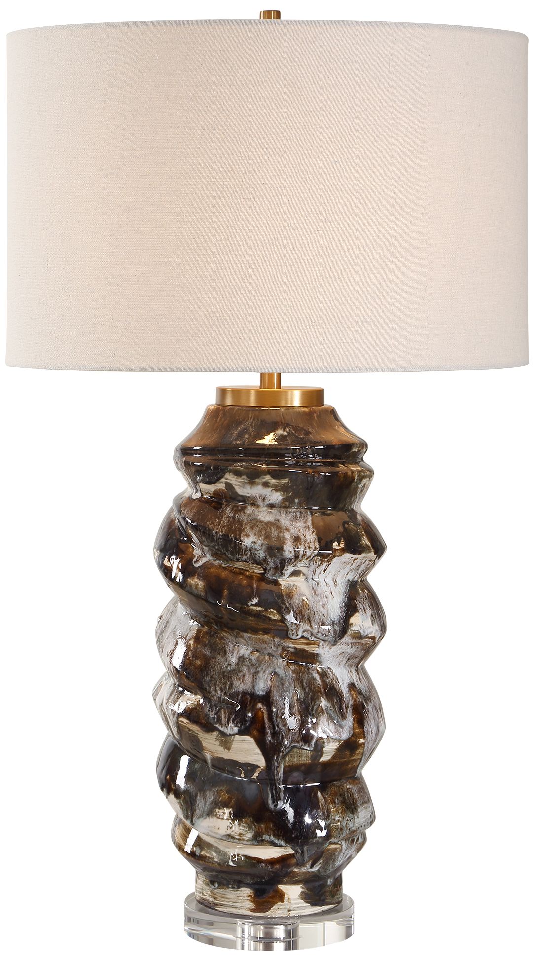 Image 2 Uttermost Cuoco 31 3/4" Cocoa Ceramic Table Lamp