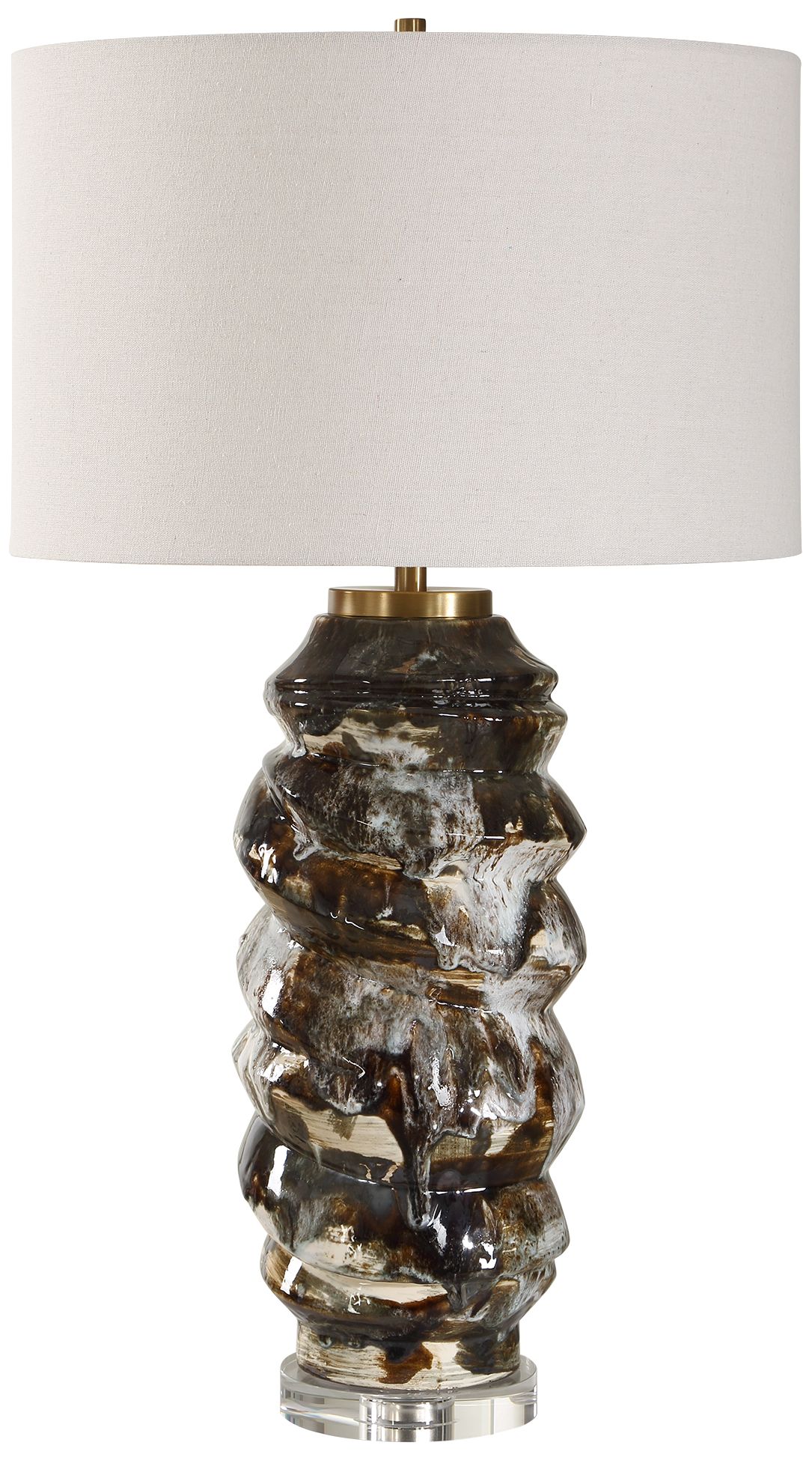 Image 4 Uttermost Cuoco 31 3/4" Cocoa Ceramic Table Lamp more views