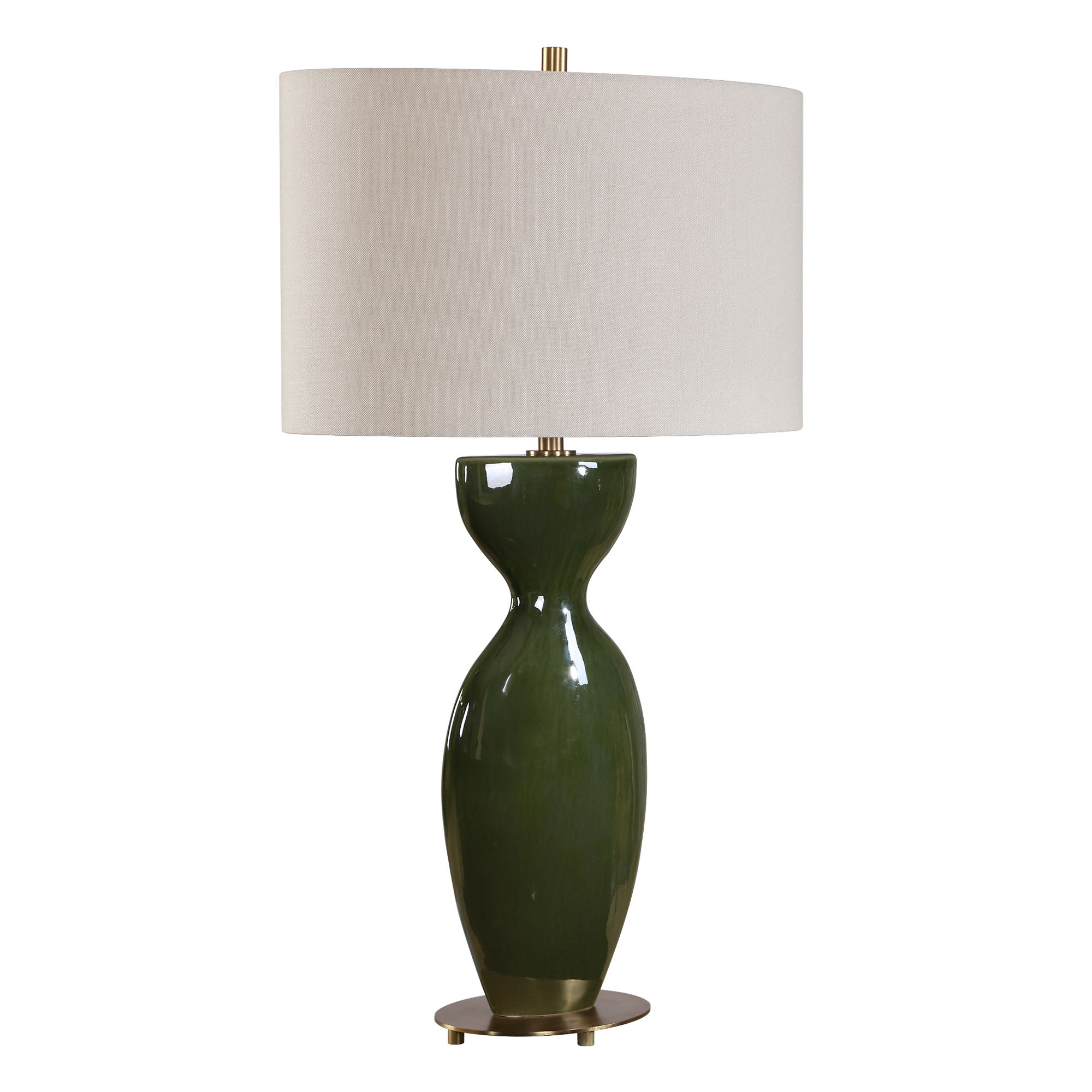 Image 4 Uttermost Curhan 29" Green Ceramic Table Lamp more views