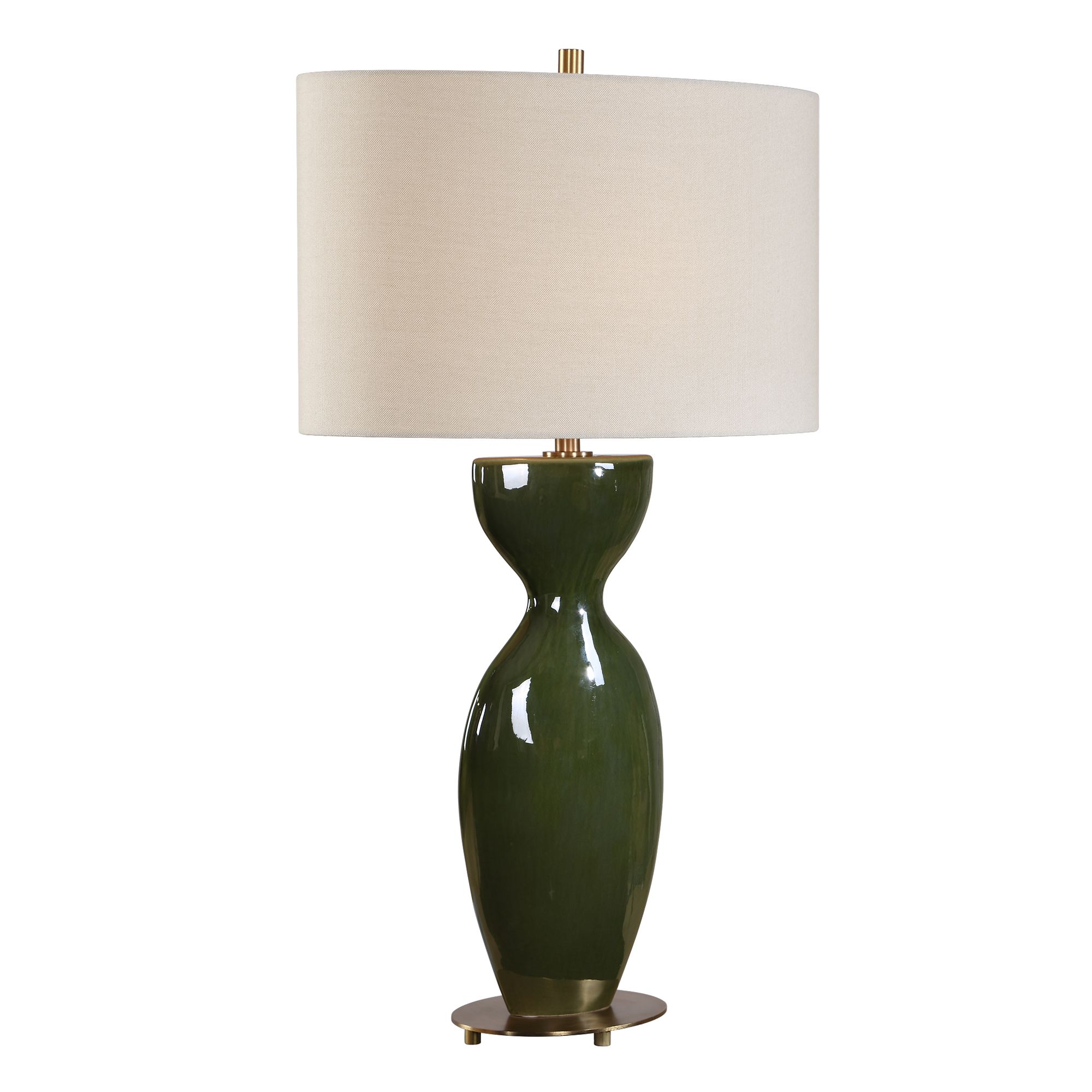 Image 5 Uttermost Curhan 29" Green Ceramic Table Lamp more views