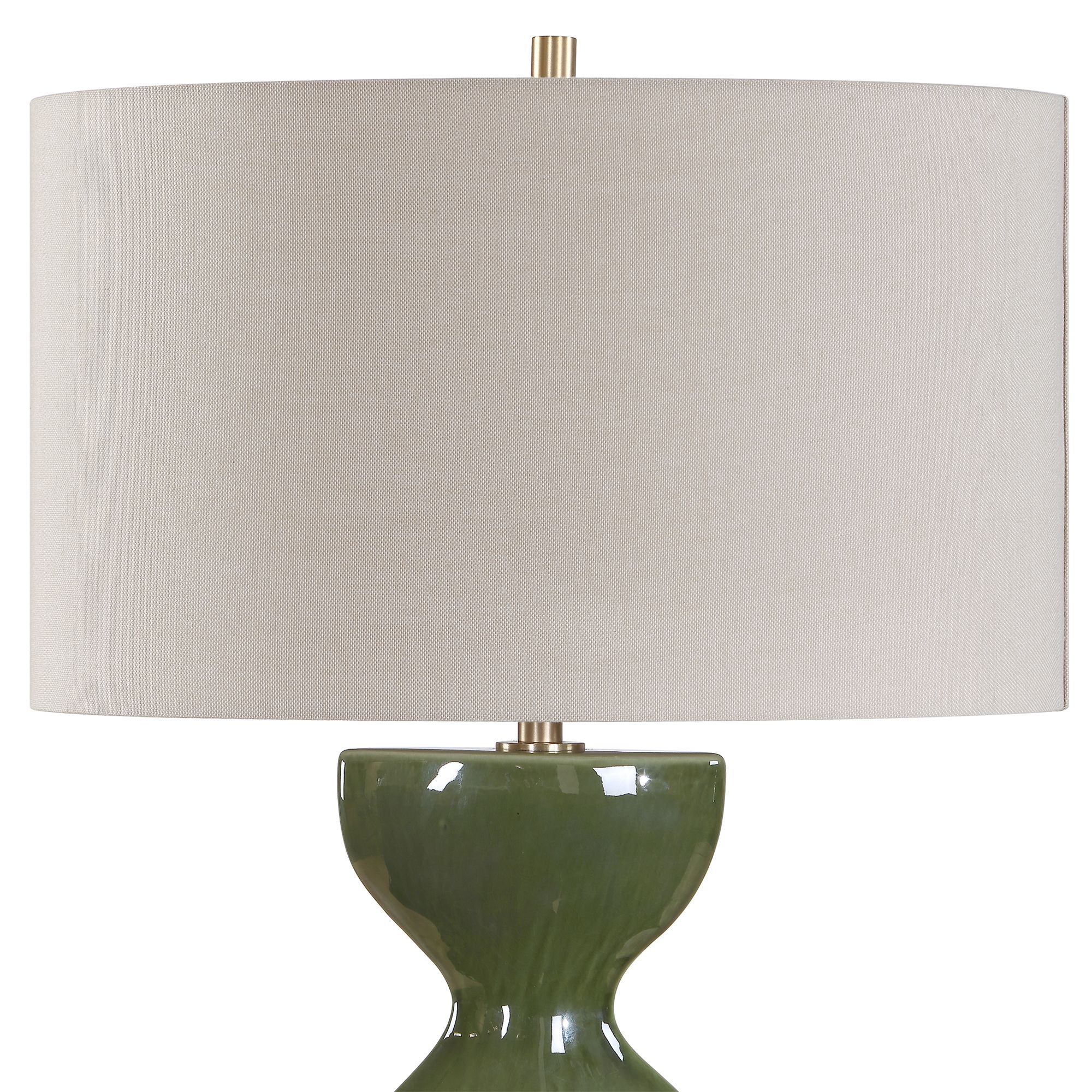 Image 6 Uttermost Curhan 29" Green Ceramic Table Lamp more views