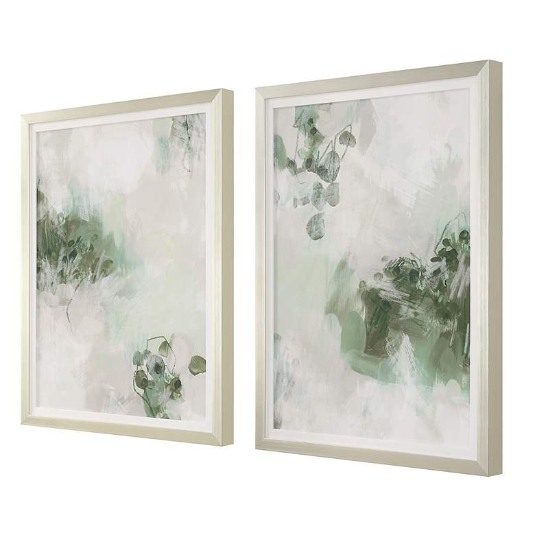 Image 4 Uttermost Custom Lilypond 35 1/2" Dream 2-Piece Framed Prints more views