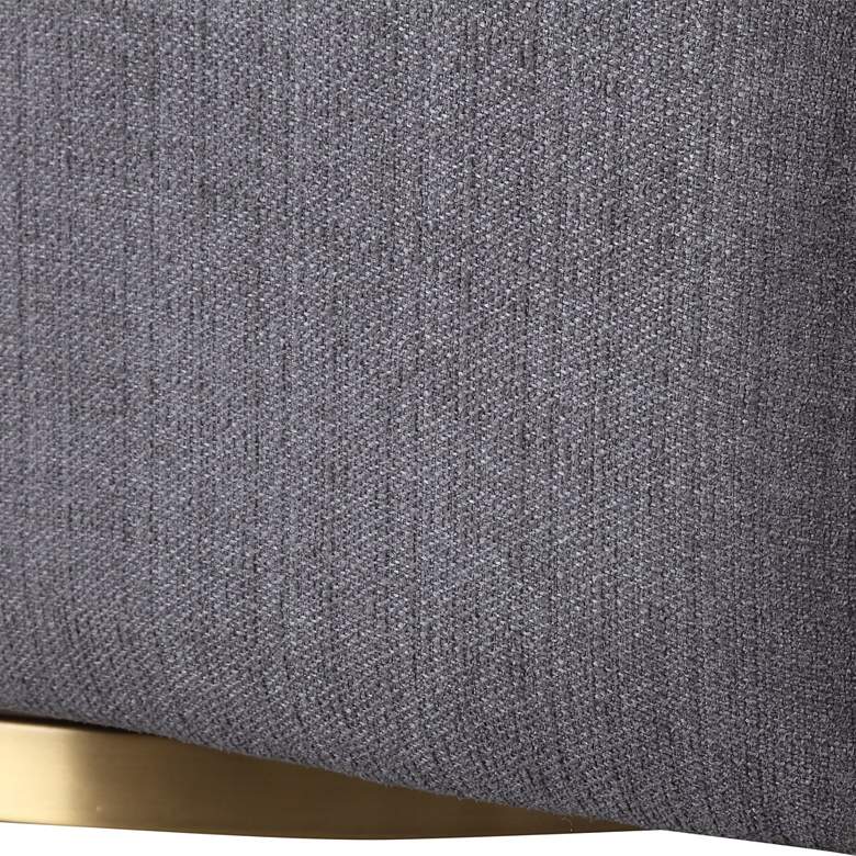 Image 7 Uttermost Cuthbert 31" Wide Light Charcoal Gray Tufted Swivel Chair more views