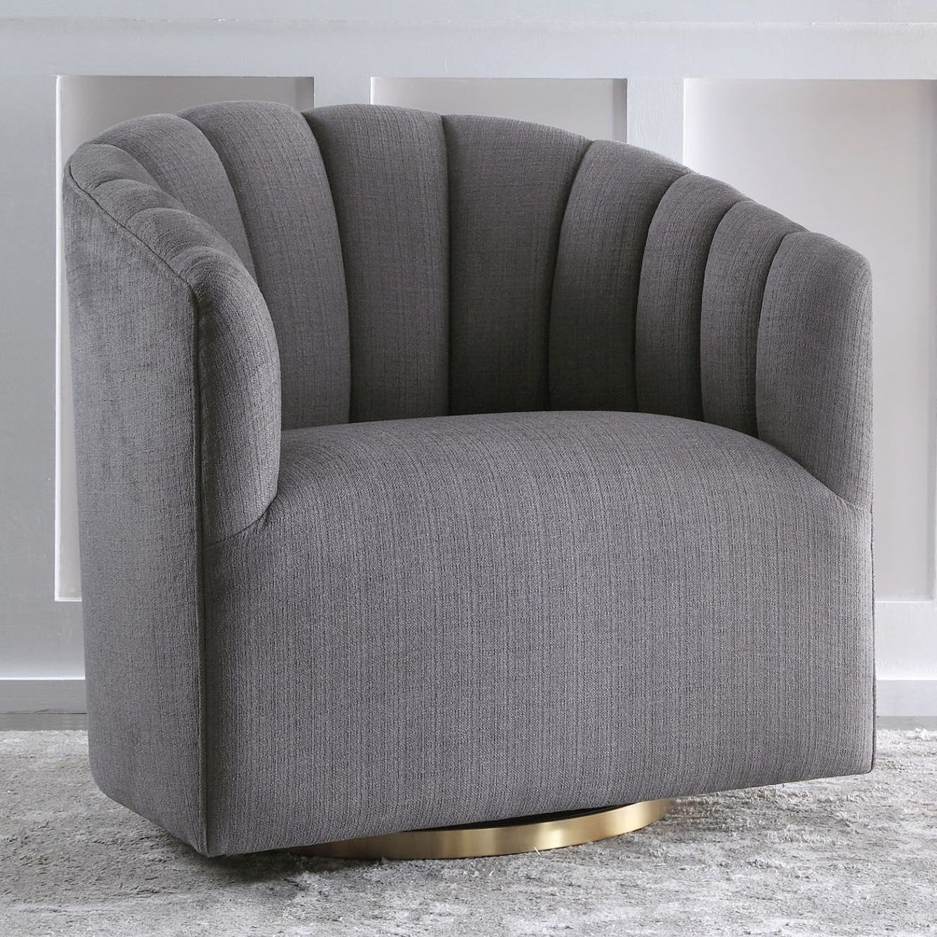 tufted swivel chair