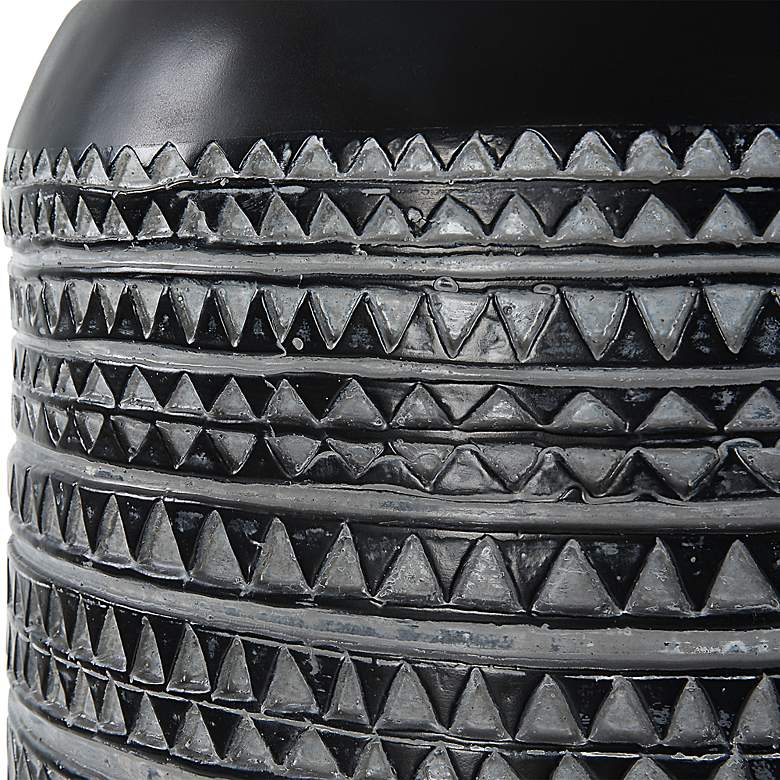 Image 4 Uttermost Cutting Edge 15" Round x 18 1/2" H Black and White Acce more views