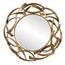 3_Uttermost Cutting Edge Golden Bronze 55" Round Wall Mirror