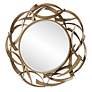 4_Uttermost Cutting Edge Golden Bronze 55" Round Wall Mirror more views