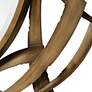 5_Uttermost Cutting Edge Golden Bronze 55" Round Wall Mirror more views