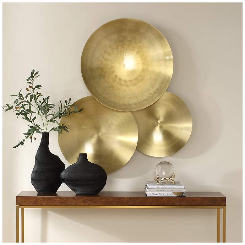 Image 1 Uttermost Cymbalic 3-Piece Metal Wall Decor