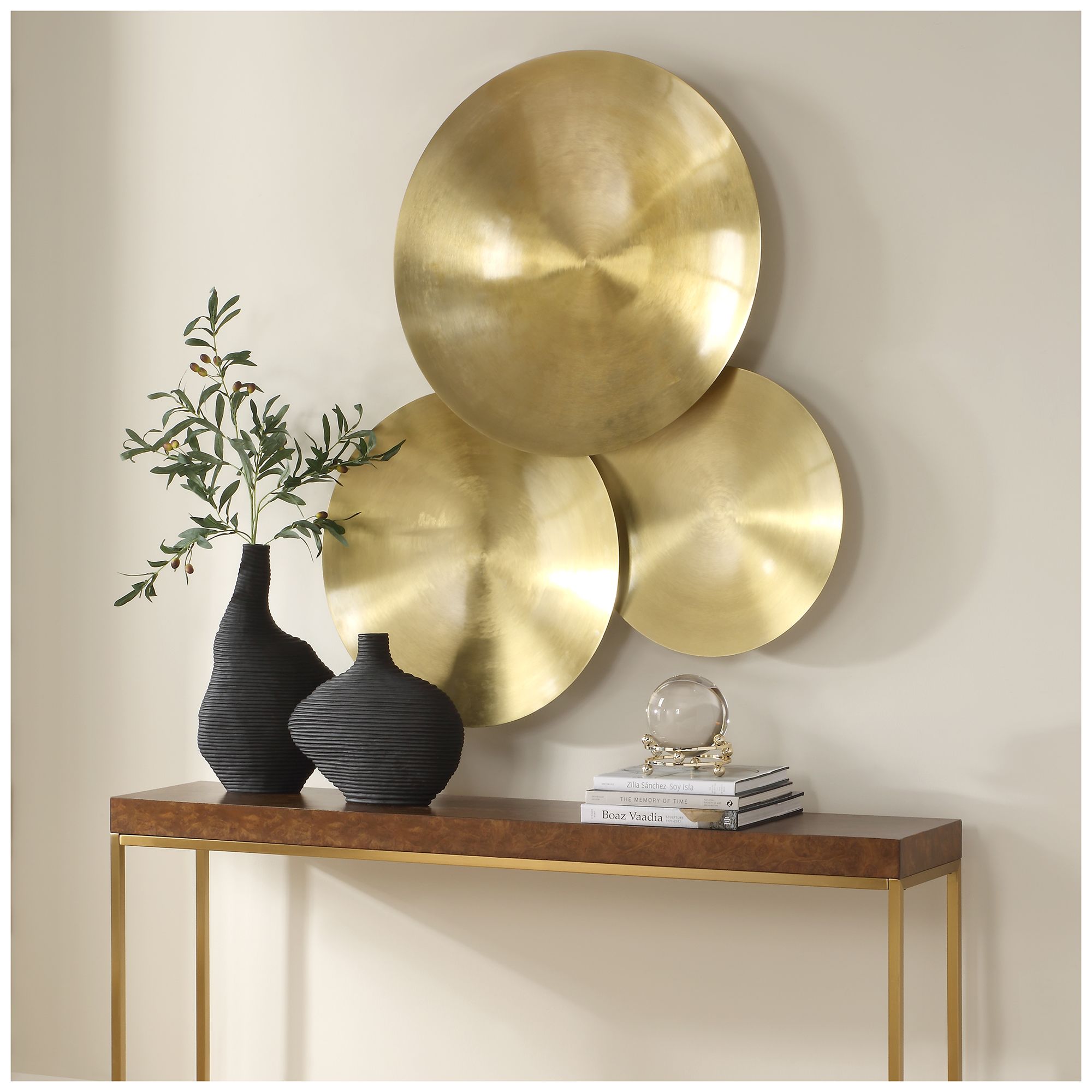 Image 3 Uttermost Cymbalic 3-Piece Metal Wall Decor more views