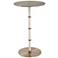 Uttermost Cyprus 24" H x 14" W  Brass and White Accent Table