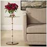 1_Uttermost Cyprus 24" H x 14" W  Brass and White Accent Table