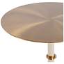 4_Uttermost Cyprus 24" H x 14" W  Brass and White Accent Table more views