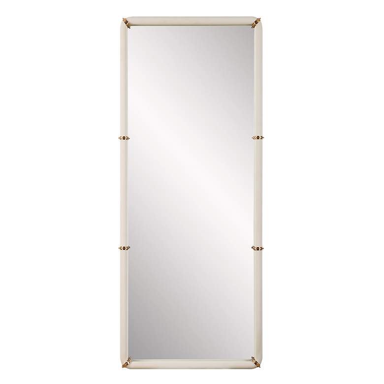 Image 3 Uttermost Cyprus 72"H Faux Shagreen Rectangular Wall Mirror
