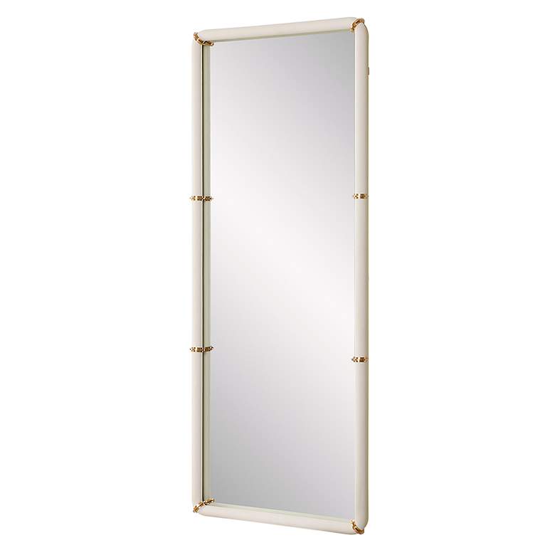 Image 5 Uttermost Cyprus 72"H Faux Shagreen Rectangular Wall Mirror more views