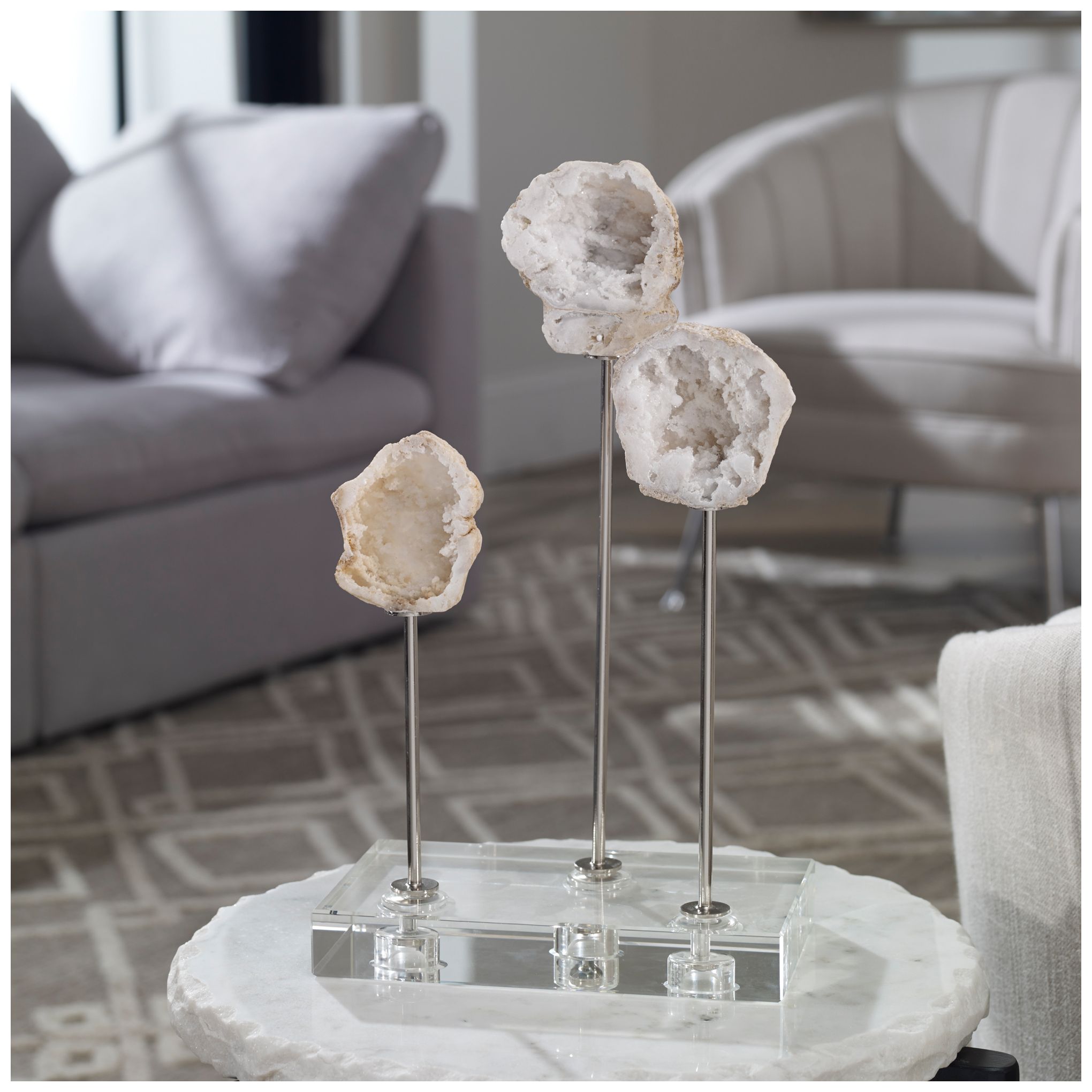 Image 5 Uttermost Cyrene 14 1/2" High Natural Marble Stone Sculpture more views