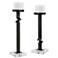 Uttermost Daelan Gunmetal Pillar Candle Holders Set of 2