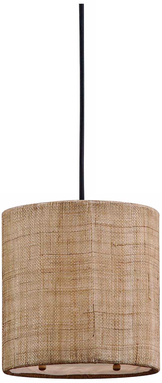 Uttermost Dafina Burlap 1-Light Mini Pendant Light
