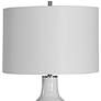 3_Uttermost Dakota 26 1/2" White Crackle Glaze Ceramic Table Lamp more views