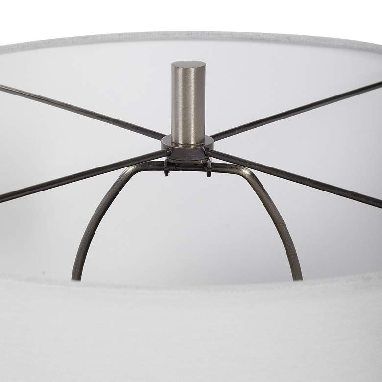 Image 5 Uttermost Dakota 26 1/2" White Crackle Glaze Ceramic Table Lamp more views