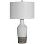 6_Uttermost Dakota 26 1/2" White Crackle Glaze Ceramic Table Lamp more views