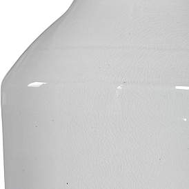 Image4 of Uttermost Dakota White Crackle Glaze Ceramic Table Lamp more views