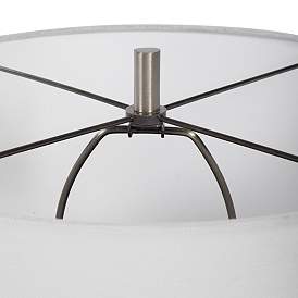 Image5 of Uttermost Dakota White Crackle Glaze Ceramic Table Lamp more views