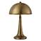 Uttermost Dame 16" High Antique Brass Dome Shade Accent Table Lamp
