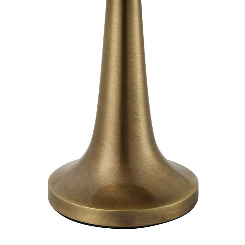 Image 4 Uttermost Dame 16" High Antique Brass Dome Shade Accent Table Lamp more views