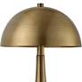 5_Uttermost Dame 16" High Antique Brass Dome Shade Accent Table Lamp more views