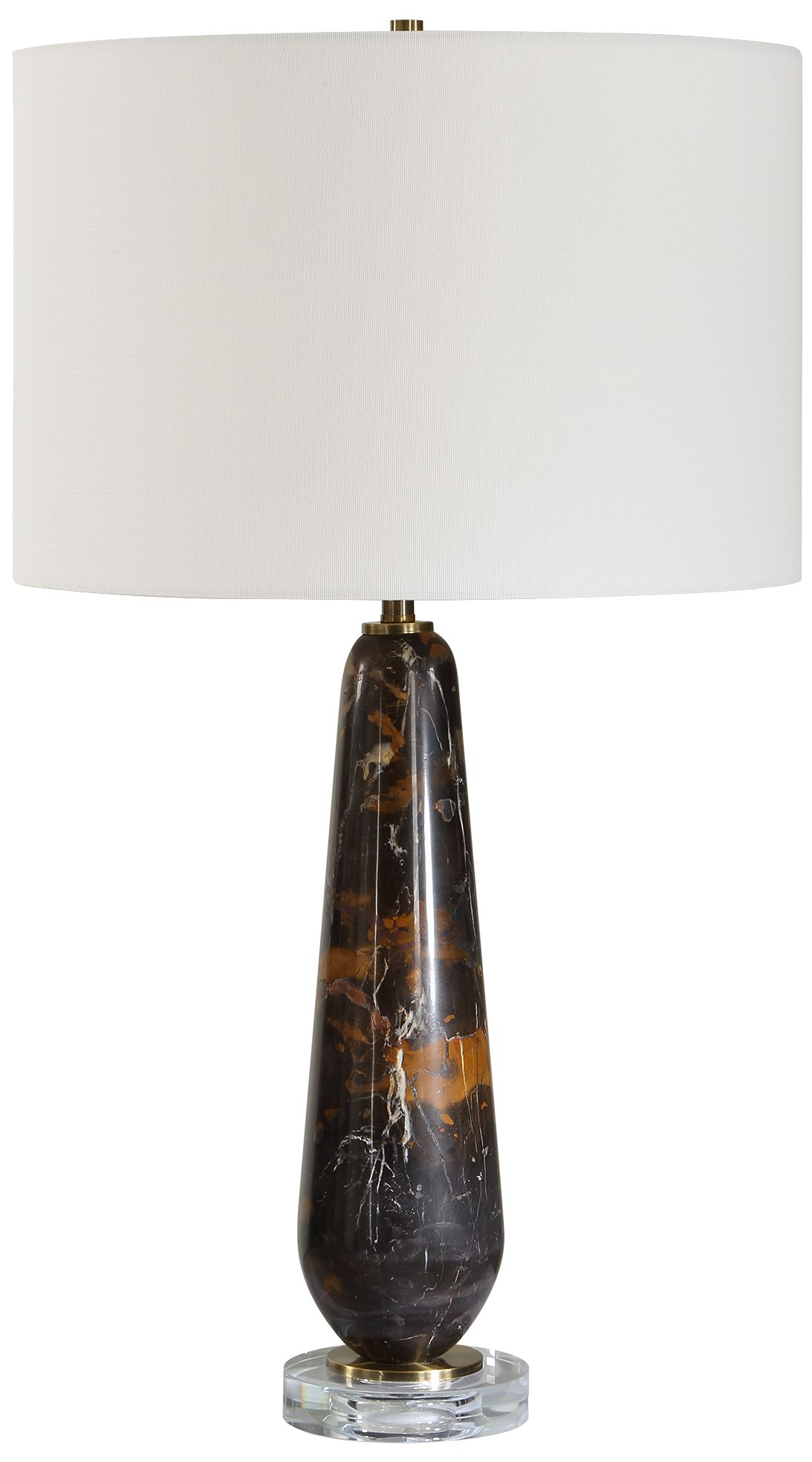 Image 4 Uttermost Dames 26 3/4" Black Marble Table Lamp more views