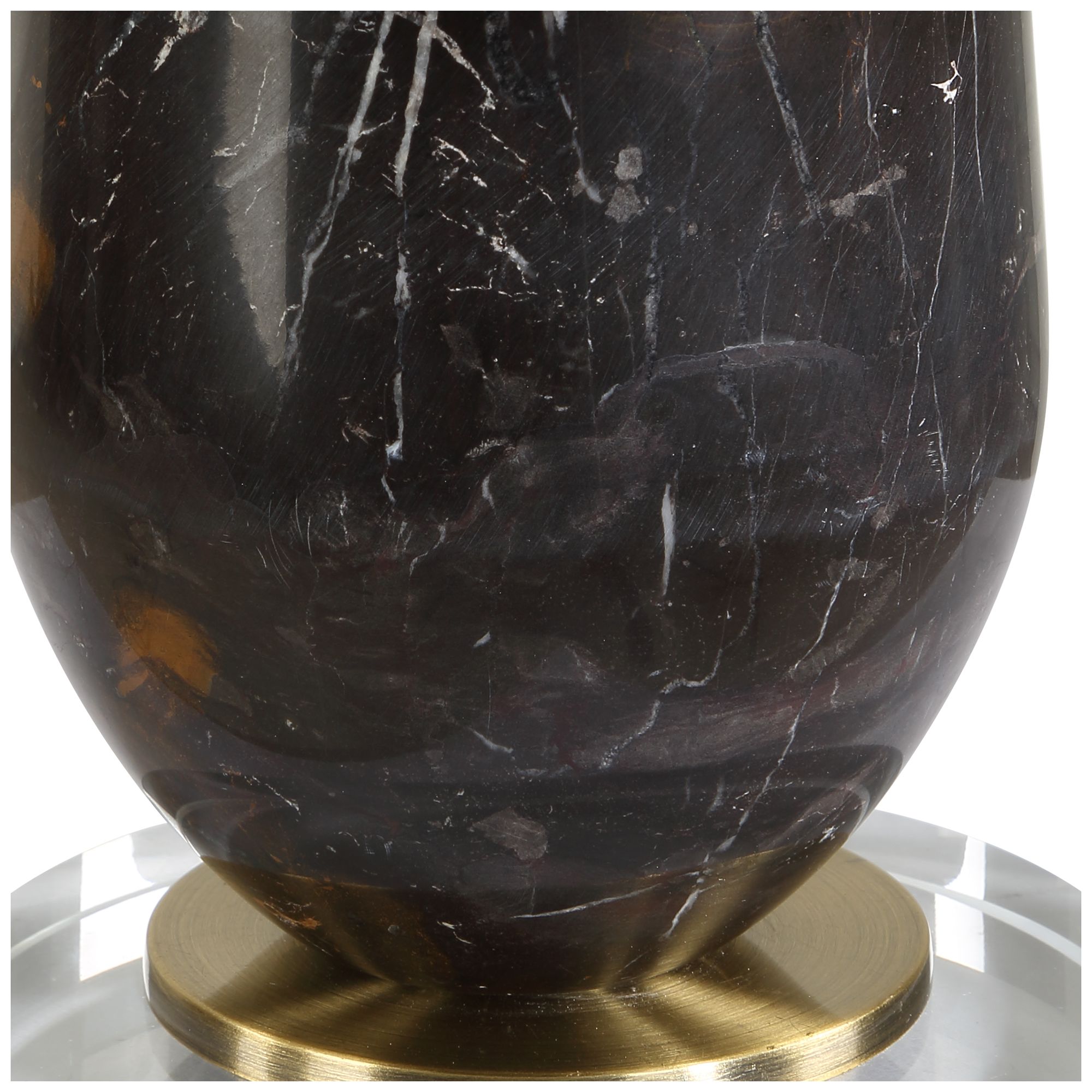 Image 5 Uttermost Dames 26 3/4" Black Marble Table Lamp more views