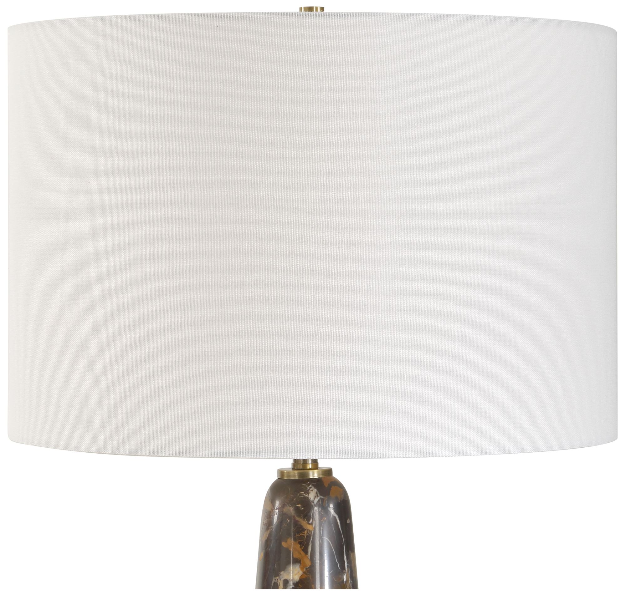 Image 6 Uttermost Dames 26 3/4" Black Marble Table Lamp more views