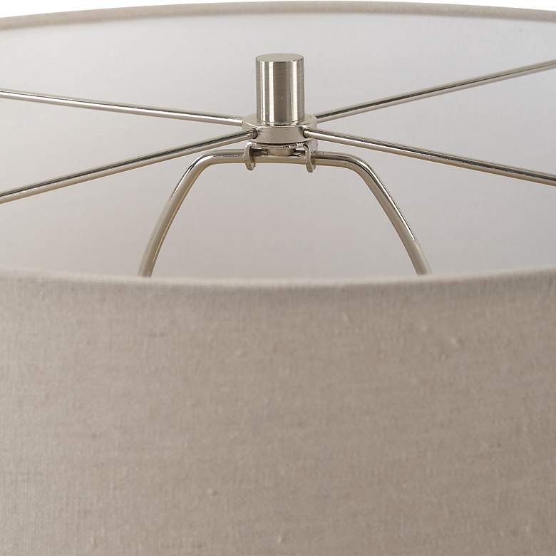 Image 6 Uttermost Danala Distressed Stone Ivory Ceramic Table Lamp more views