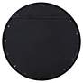 Uttermost Dandridge Matte Black 34" Round Wall Mirror