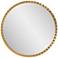 Uttermost Dandridge Metallic Gold Leaf 42" Round Oversized Wall Mirror