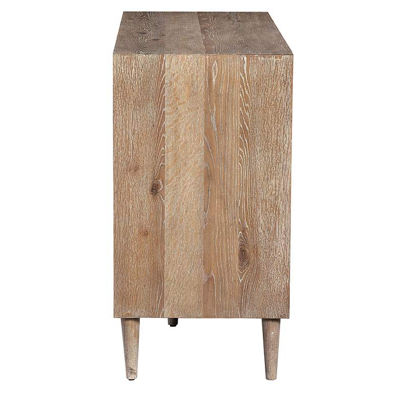 Image 6 Uttermost Dani 48" Wide Natural and White 4-Door Modern Accent Cabinet more views