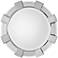 Uttermost Danlin Antiqued Silver Leaf 41" Round Wall Mirror
