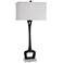Uttermost Darbie 35 3/4" Modern Aged Black Cast Iron Table Lamp