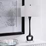 1_Uttermost Darbie 35 3/4" Modern Aged Black Cast Iron Table Lamp