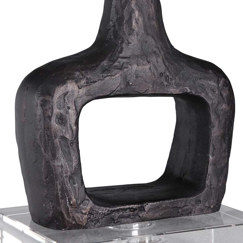 Image 4 Uttermost Darbie 35 3/4" Modern Aged Black Cast Iron Table Lamp more views