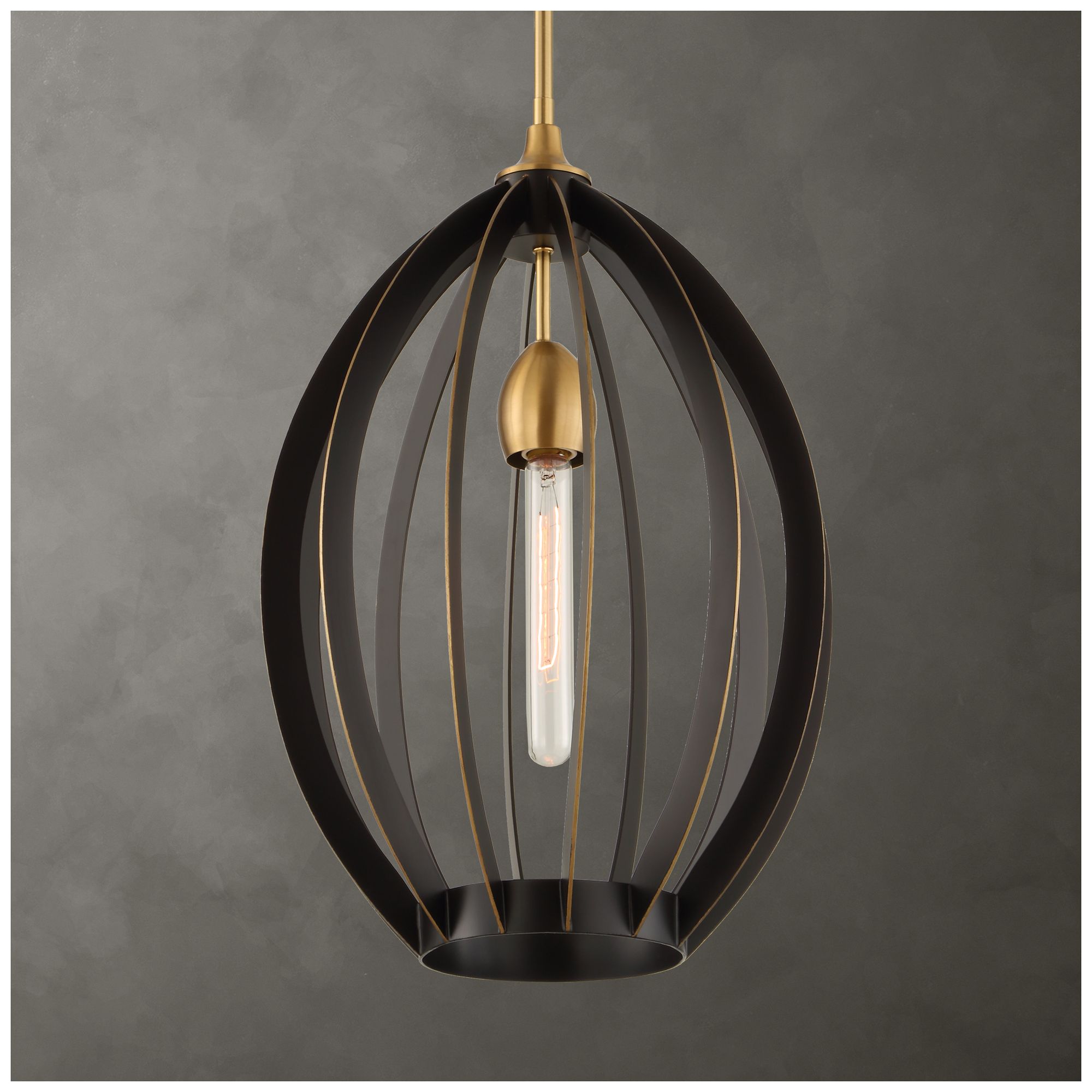 Image 2 Uttermost Darby Dark Bronze 1 Lt Pendant more views