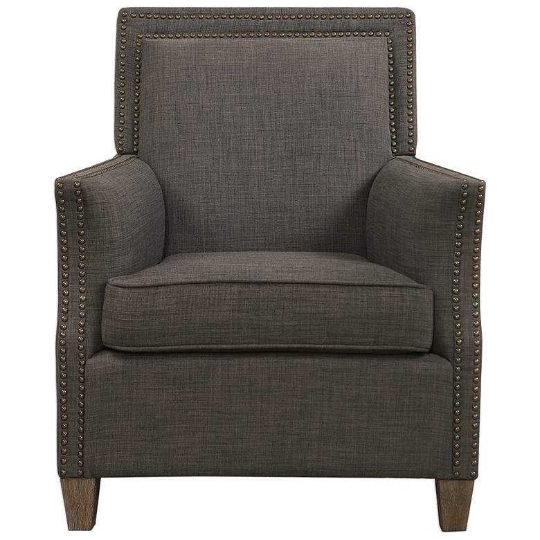 Image 1 Uttermost Darick Charcoal Armchair