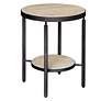 5_Uttermost Dauntless 19" Wide Black Round Side Table more views
